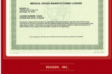 喜報(bào) | REAGEN, INC.榮獲美國加州衛(wèi)生局頒發(fā)的醫(yī)療器械生產(chǎn)許可證，開啟全球化新篇章！